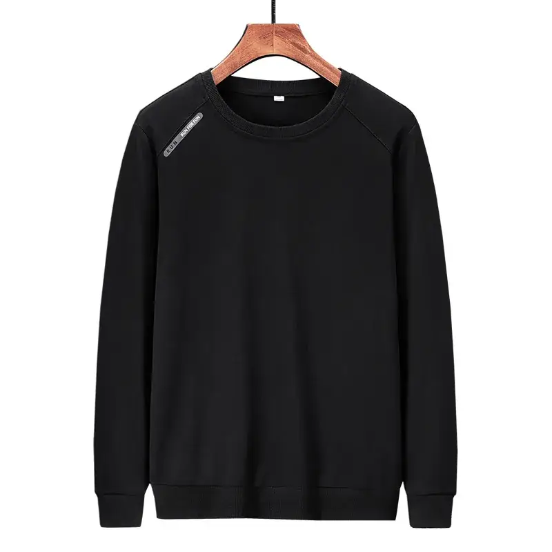 Men's Grey Pure Cotton Round Neck Sweater Large