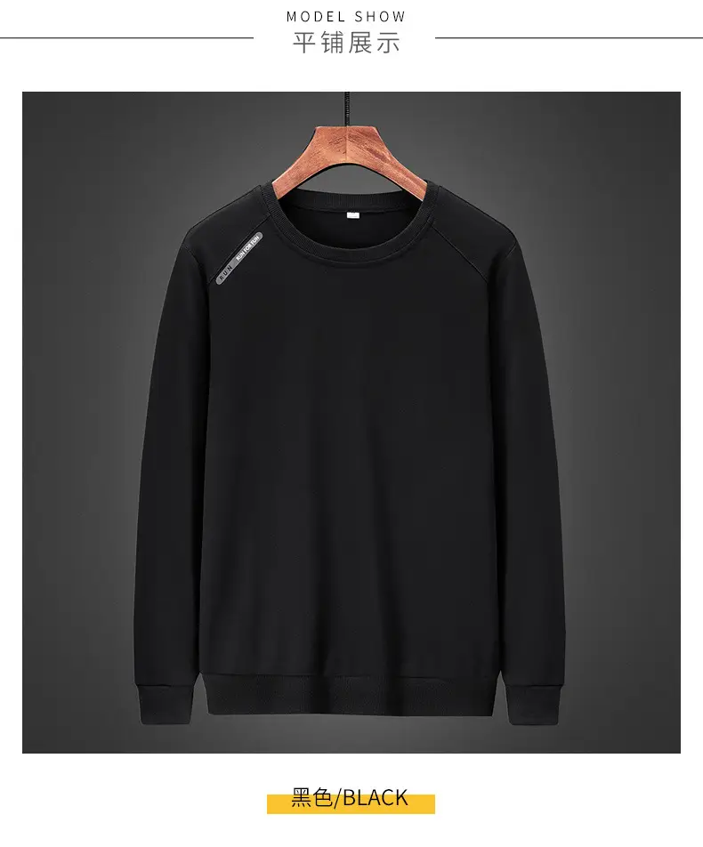 Men's Grey Pure Cotton Round Neck Sweater Large — feature 10