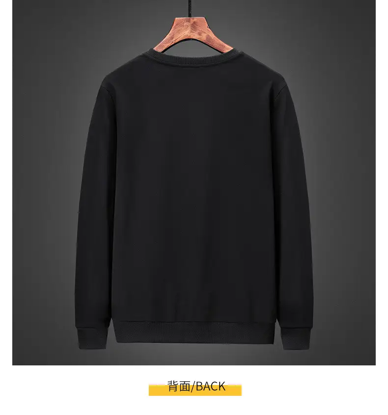 Men's Grey Pure Cotton Round Neck Sweater Large — feature 11