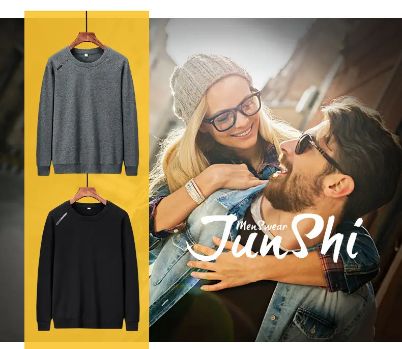 Men's Grey Pure Cotton Round Neck Sweater Large — feature 3