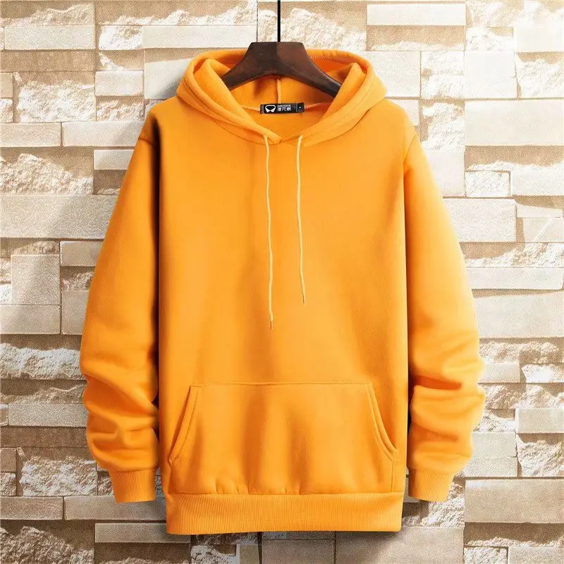 2020 Hooded Sweatshirt Blue Men Casual Hooded Top - Image 9