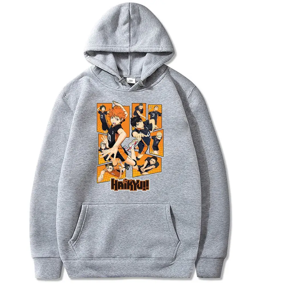 Red Anime Haikyuu Hoodie for Men - Image 14