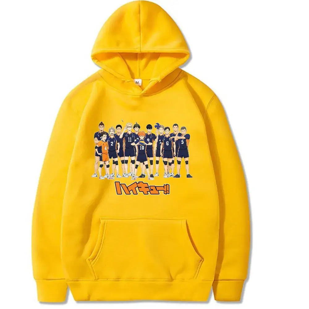 Red Anime Haikyuu Hoodie for Men - Image 24