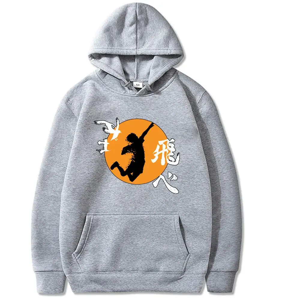 Red Anime Haikyuu Hoodie for Men - Image 8