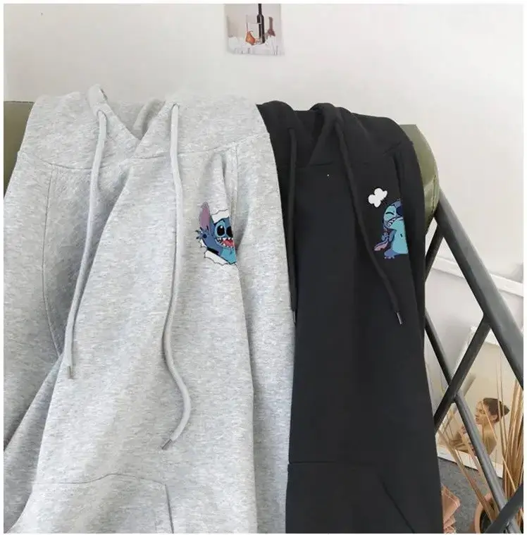 Black Hooded Fleece Sweater for Men Women Autumn Winter — feature 7