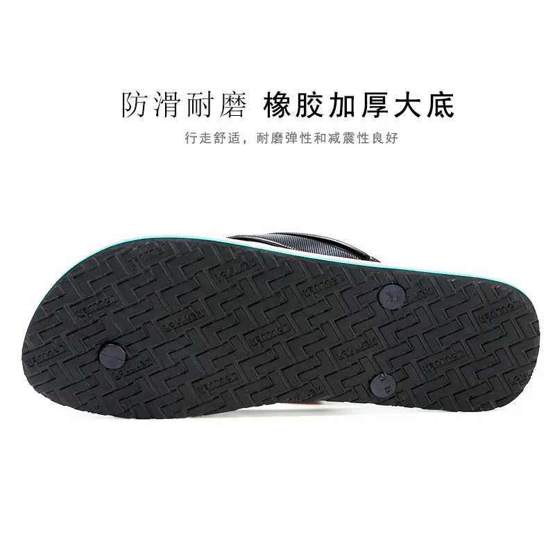 Lu Lu Red Rubber Flip Flops for Men