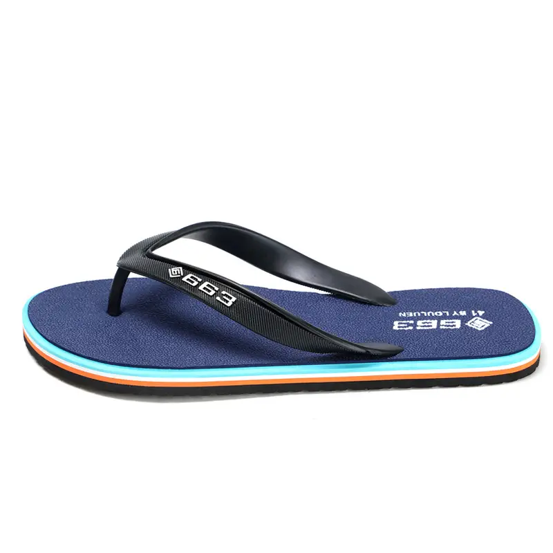 Lu Lu Red Rubber Flip Flops for Men