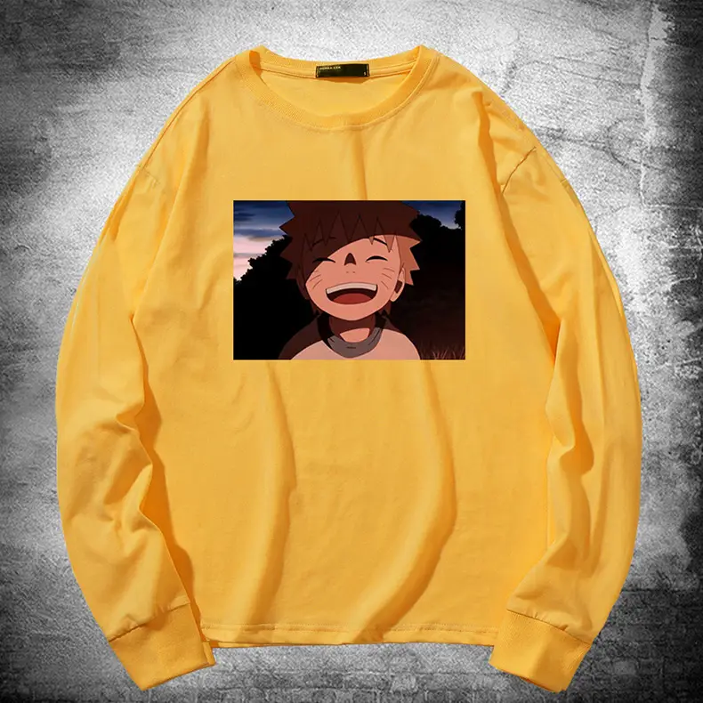 Naruto Graphic Long Sleeve T-Shirt Black
