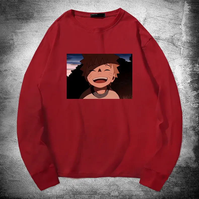 Naruto Graphic Long Sleeve T-Shirt Black
