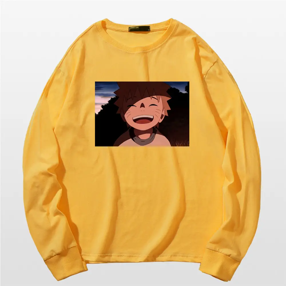 Naruto Graphic Long Sleeve T-Shirt Black