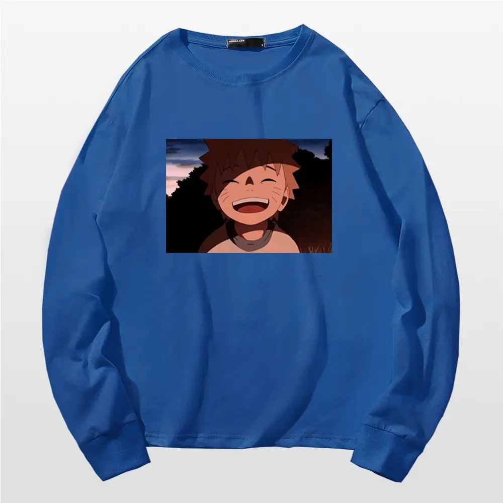 Naruto Graphic Long Sleeve T-Shirt Black