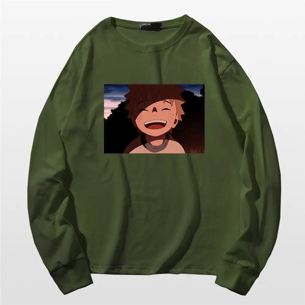 Naruto Graphic Long Sleeve T-Shirt Black