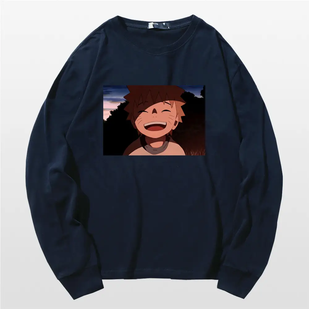 Naruto Graphic Long Sleeve T-Shirt Black