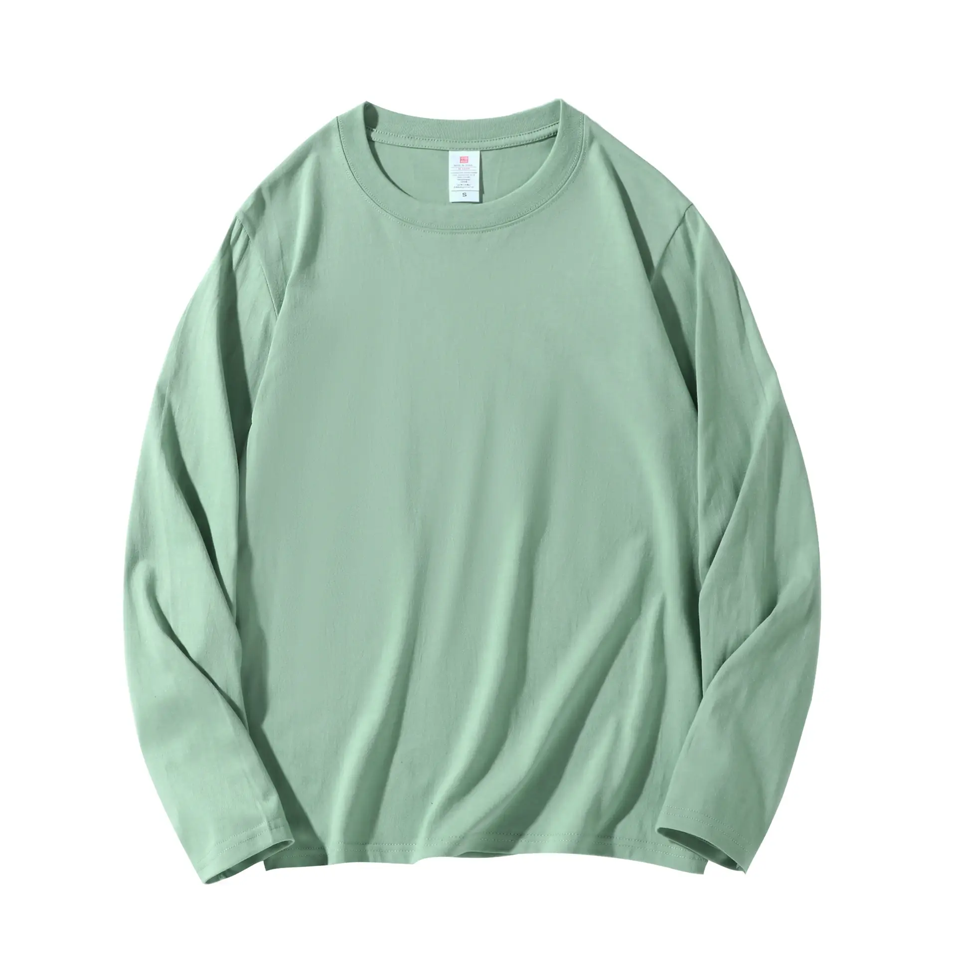 Men Black Cotton Long Sleeve T-Shirt Loose Fit - Image 18