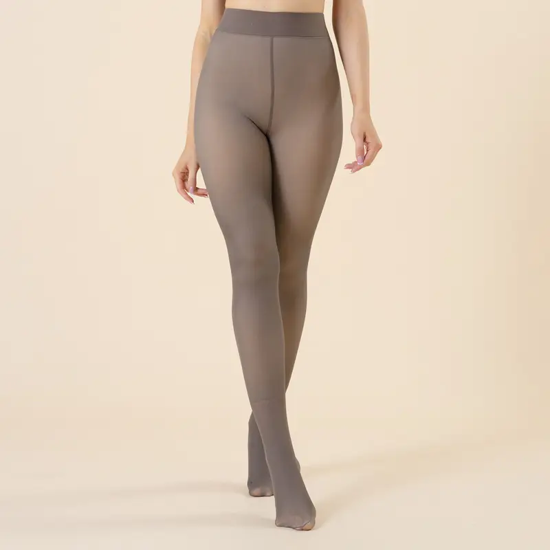 Warm Fleece Lined Transparent Leggings Extra Large - Image 2