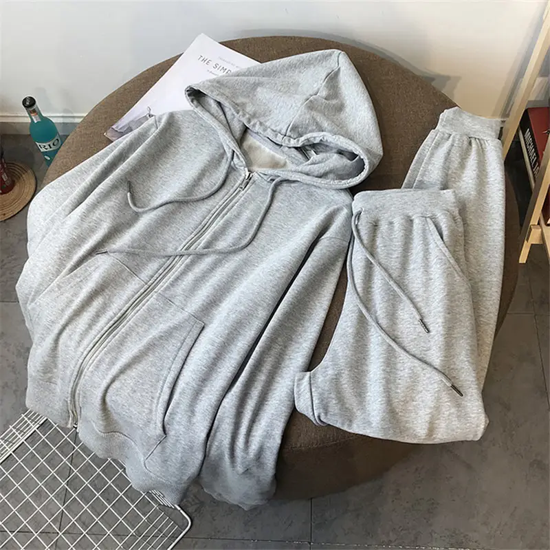 Women's Pink Hooded Sweatshirt 2-Piece Set - Image 18