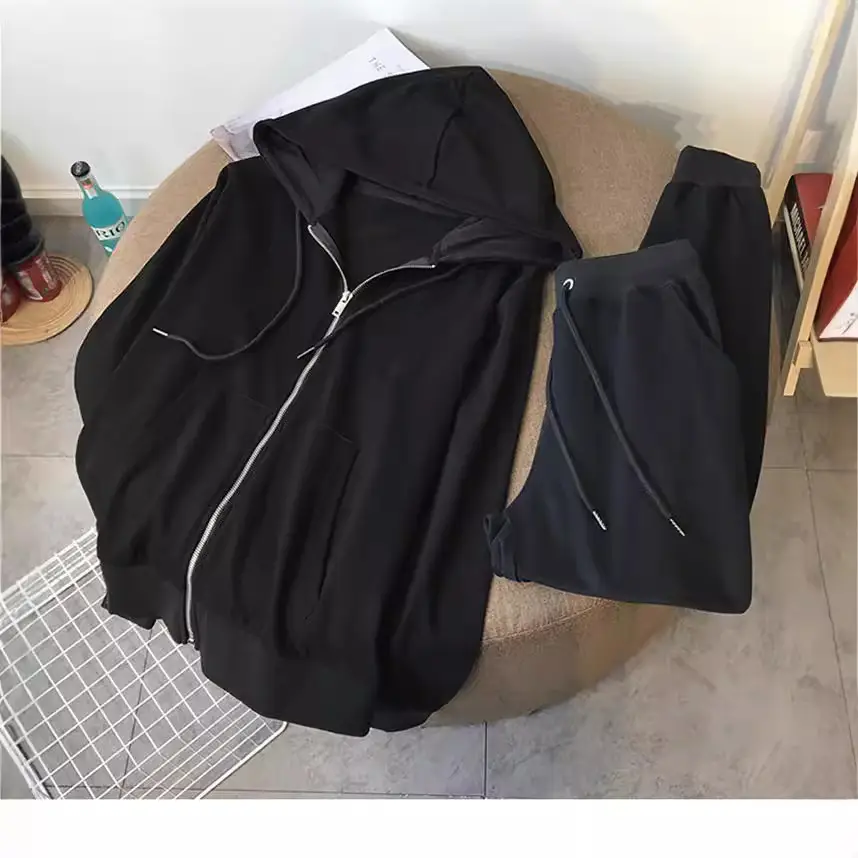 Women's Pink Hooded Sweatshirt 2-Piece Set - Image 19