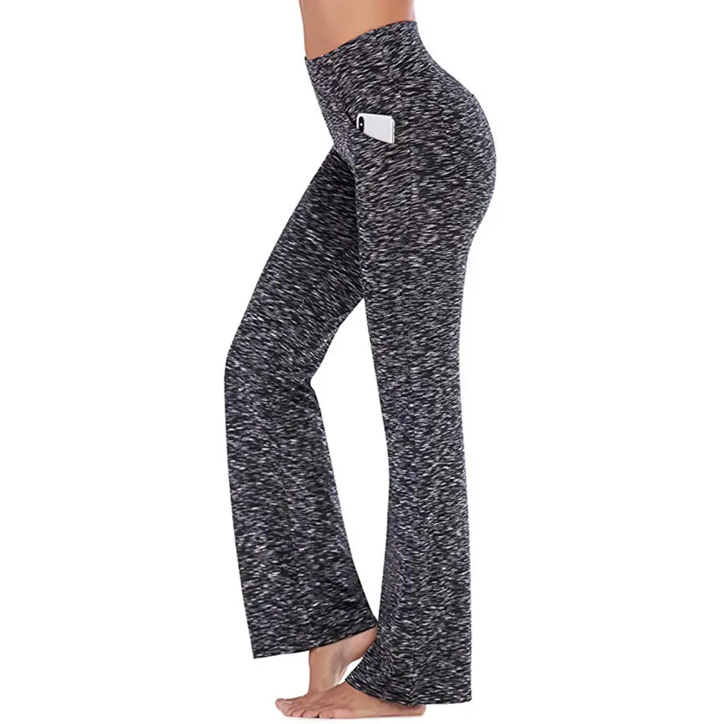 Women's Navy Wide Leg Pants with Pocket - Image 10