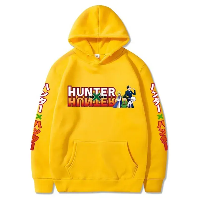 All-time HUNTER Cartoon Hooded Sweatshirt Yellow - Image 11