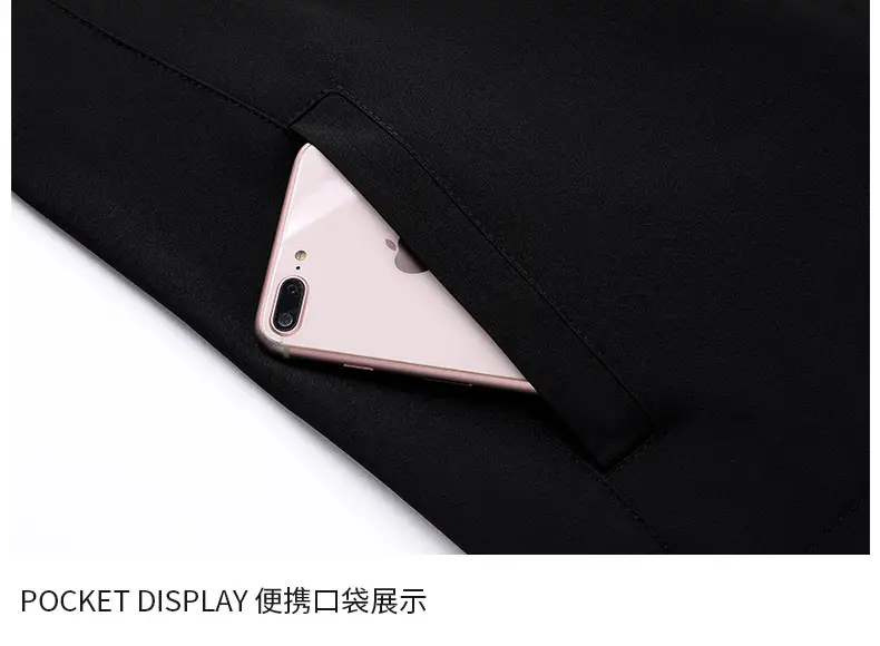 Men's Black Lapel Coat Spring Autumn Warm Business Wear — feature 16