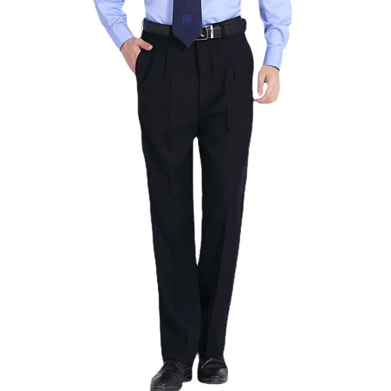 Men's Black Summer Security Pants with Waist Work Design - Image 8