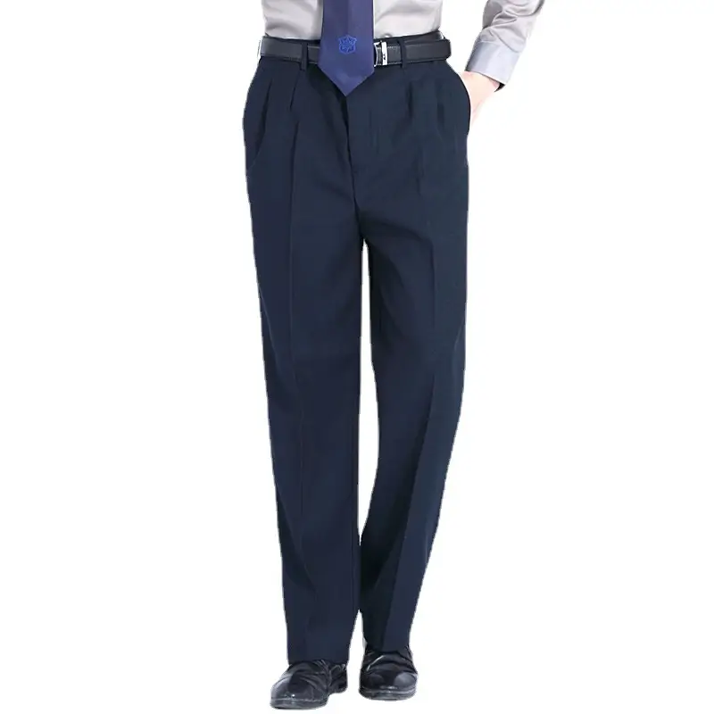 Men's Black Summer Security Pants with Waist Work Design - Image 9