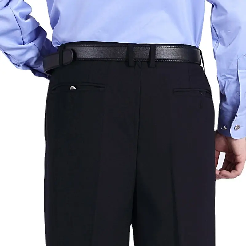 Men's Black Summer Security Pants with Waist Work Design - Image 10