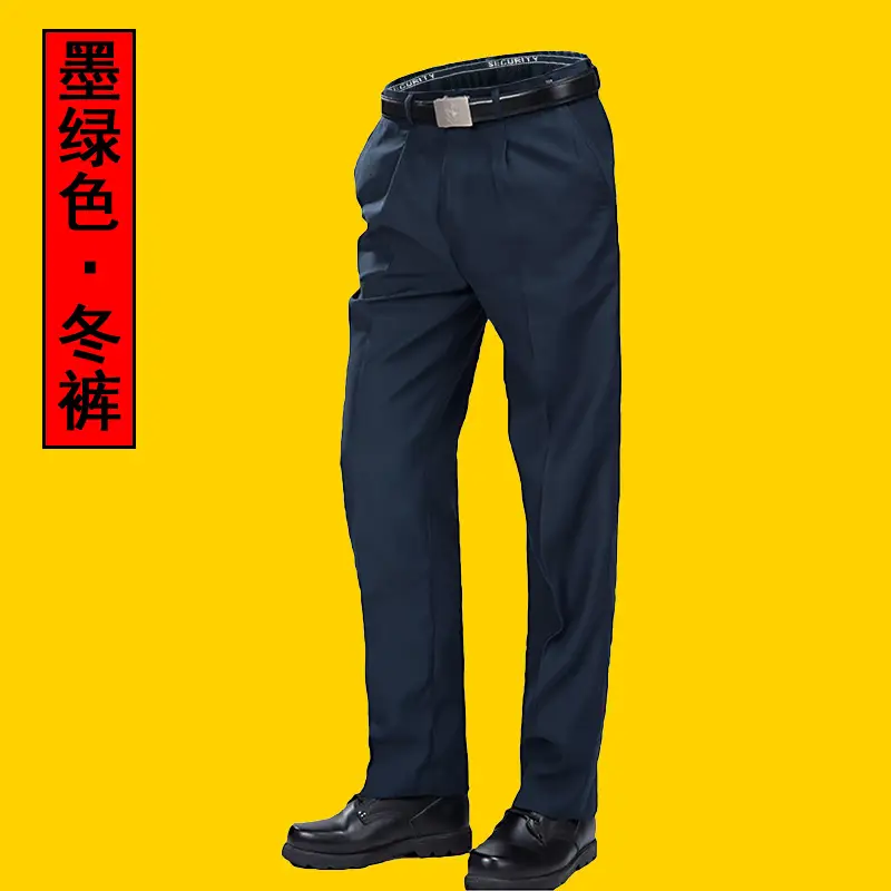 Men's Black Summer Security Pants with Waist Work Design - Image 6