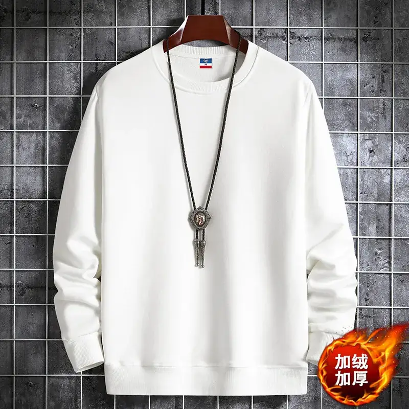 2022 Blue Korean Style Long Sleeve T-Shirt for Men