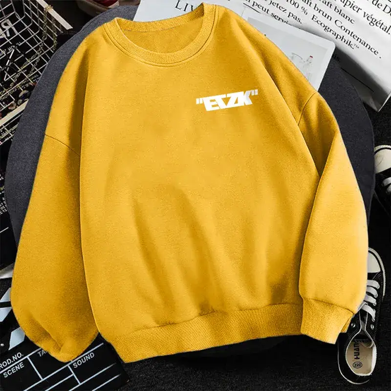 2022 Blue Korean Style Long Sleeve T-Shirt for Men