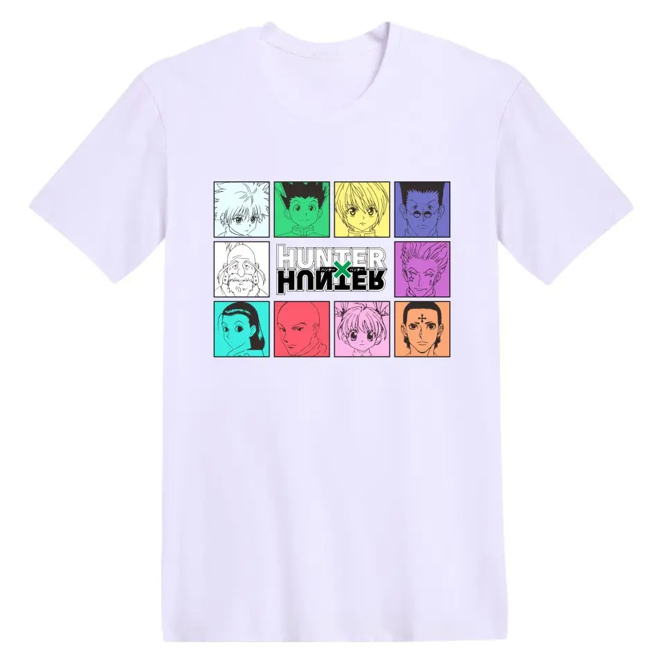 Hunter Hisoka Printed T-Shirt Black Men Women - Image 2