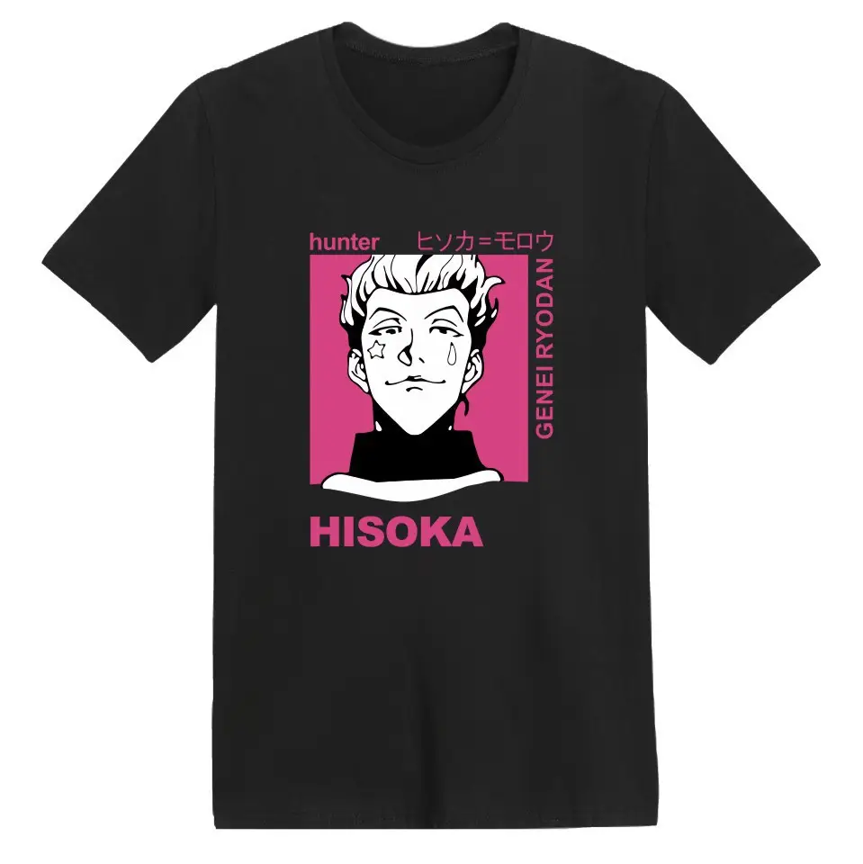 Hunter Hisoka Printed T-Shirt Black Men Women - Image 13