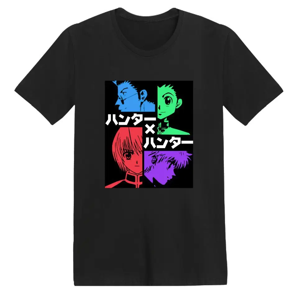 Hunter Hisoka Printed T-Shirt Black Men Women - Image 25