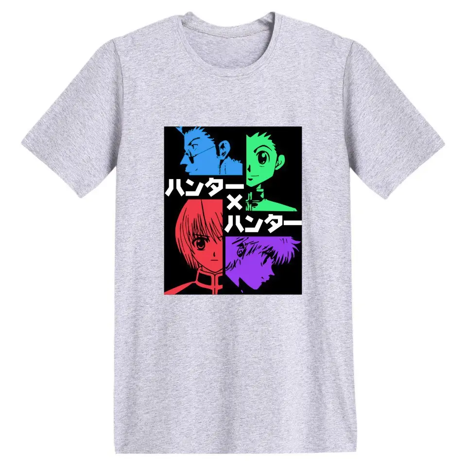 Hunter Hisoka Printed T-Shirt Black Men Women - Image 27