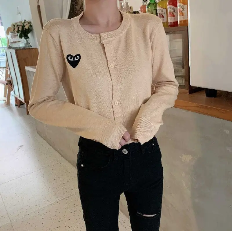 Women's White Embroidered Knit Cardigan Long Sleeve Winter Top - Image 7