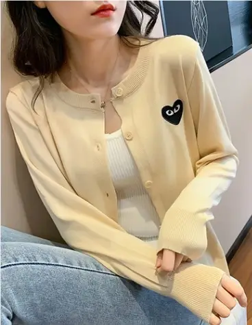 Women's White Embroidered Knit Cardigan Long Sleeve Winter Top - Image 4