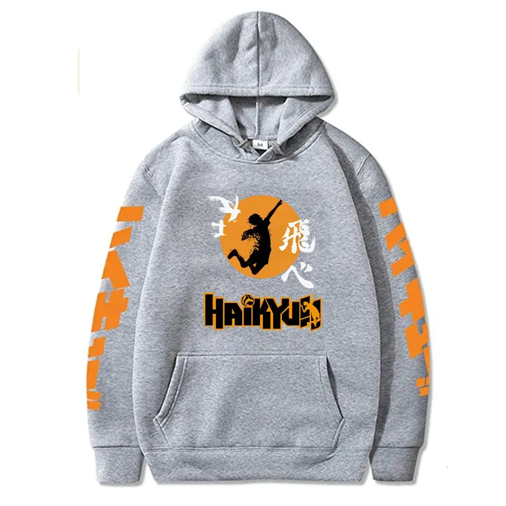 Red Haikyuu Hoodie for Boys Anime Design - Image 10