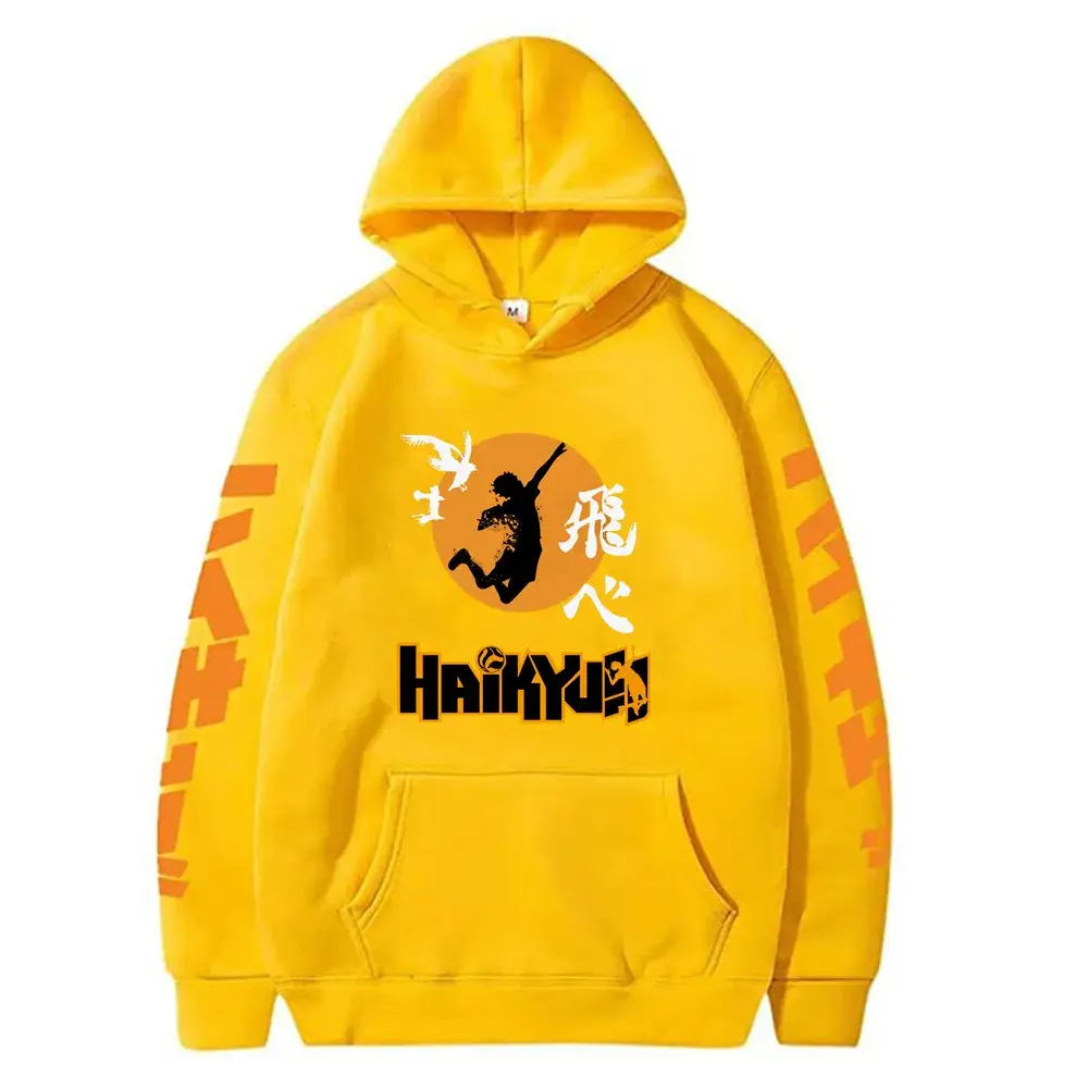 Red Haikyuu Hoodie for Boys Anime Design - Image 8