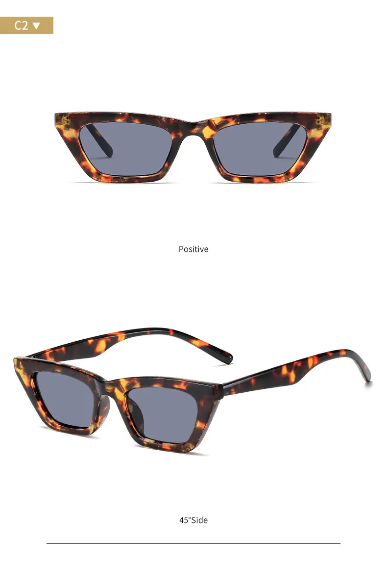 Korean Style Cat's Eye Sunglasses Grey C4 — feature 12