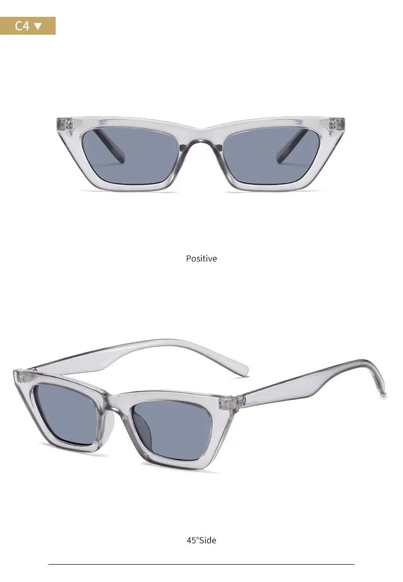 Korean Style Cat's Eye Sunglasses Grey C4 — feature 14