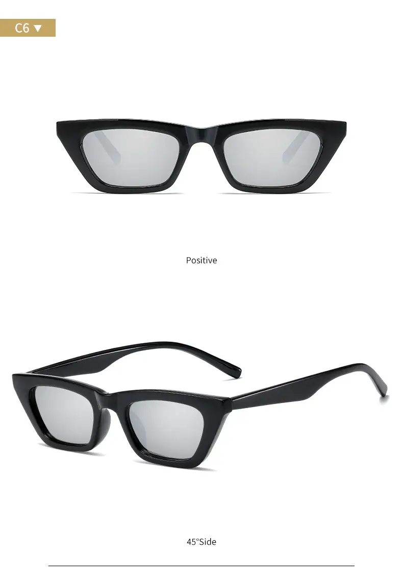 Korean Style Cat's Eye Sunglasses Grey C4 — feature 16