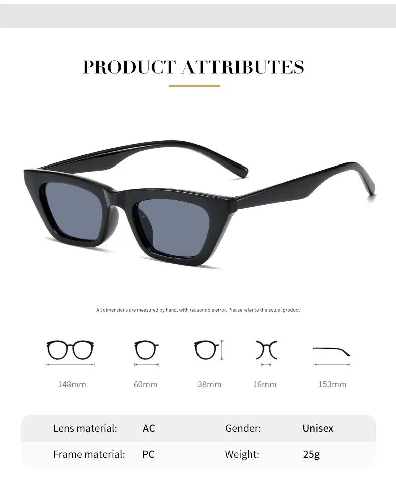 Korean Style Cat's Eye Sunglasses Grey C4 — feature 5