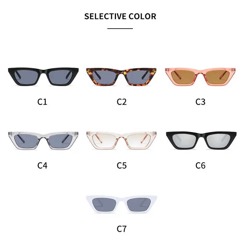 Korean Style Cat's Eye Sunglasses Grey C4 — feature 6
