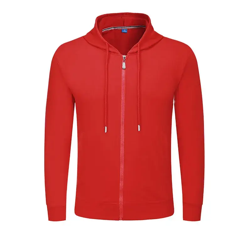 Pink Full-Zip Hooded Sweatshirt for Men Women - Image 16