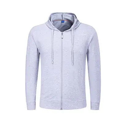 Pink Full-Zip Hooded Sweatshirt for Men Women - Image 4