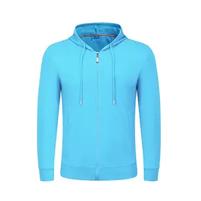 Pink Full-Zip Hooded Sweatshirt for Men Women - Image 9