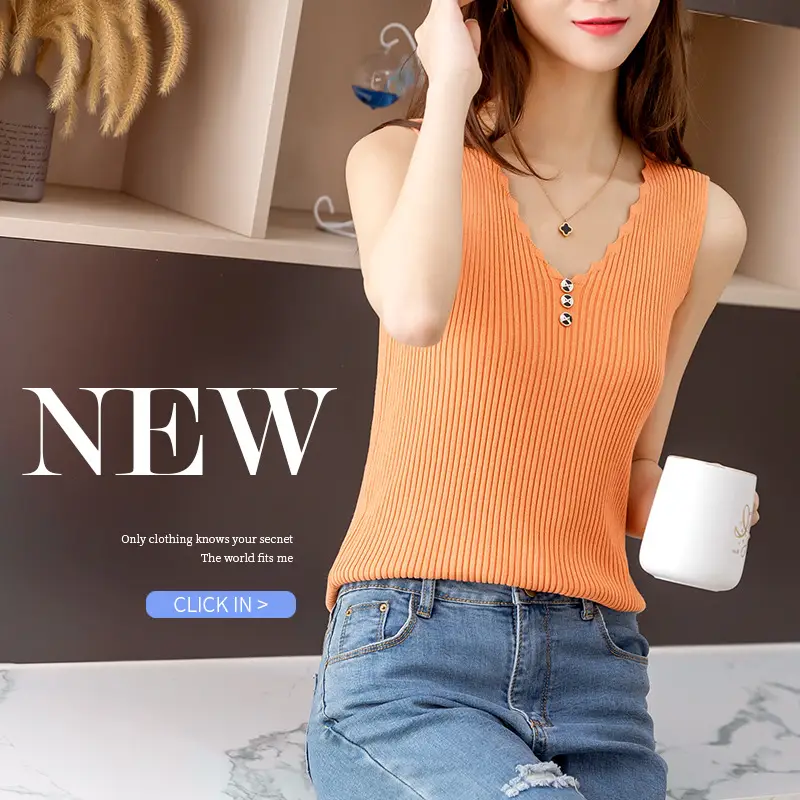 Women V Neck Sleeveless Camisole Ice Silk Summer - Image 10