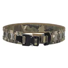 Army Fan Tactical Training Belt Black Gold Quick Fire — feature 2