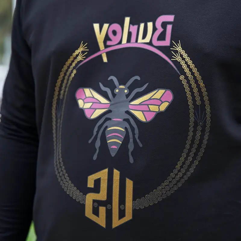 2020 Long Sleeve Printed Fat Guy T-Shirt Black - Image 4