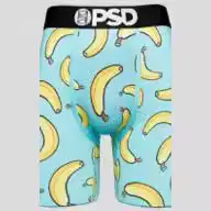 Men's Banana Print Underwear PSD Blue - Image 12